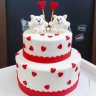 Свадебный торт с кошками №127336