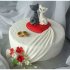 Свадебный торт с кошками №127346