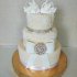 Свадебный торт с лебедями №127359