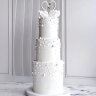 Свадебный торт с лебедями №127359