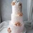 Свадебный торт с лебедями №127362