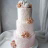 Свадебный торт с лебедями №127363