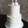 Свадебный торт с лебедями №127366
