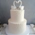 Свадебный торт с лебедями №127366