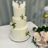 Свадебный торт с лебедями №127370