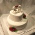 Свадебный торт с мишками №127388
