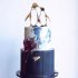 Свадебный торт с пингвинами №127394
