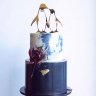 Свадебный торт с пингвинами №127395
