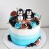 Свадебный торт с пингвинами №127395