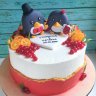 Свадебный торт с пингвинами №127398