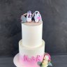 Свадебный торт с пингвинами №127405