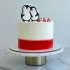 Свадебный торт с пингвинами №127411