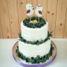 Свадебный торт с птичками №127427