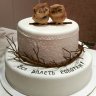 Свадебный торт с совами №127443