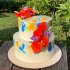 Свадебный торт Акварель №127487