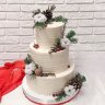 Зимний свадебный торт №127618