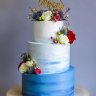 Зимний свадебный торт №127622