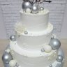 Зимний свадебный торт №127628