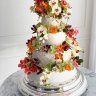 Осенний свадебный торт №127780
