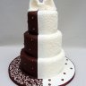 Свадебный торт с шоколадом №127904