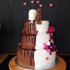 Свадебный торт с шоколадом №127910