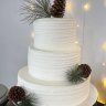 Рождественский свадебный торт №128480