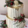 Рождественский свадебный торт №128489
