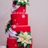 Рождественский свадебный торт №128489