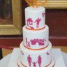 Свадебный торт Силуэты №128539