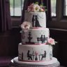 Свадебный торт Силуэты №128541
