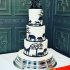 Свадебный торт Силуэты №128541