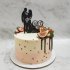 Свадебный торт Силуэты №128549