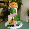 Тропический свадебный торт №128683