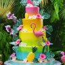 Тропический свадебный торт №128685