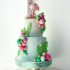 Тропический свадебный торт №128691