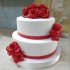 Небольшой свадебный торт №129097