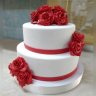 Небольшой свадебный торт №129096