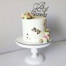 1 ярусный свадебный торт №129174