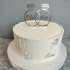 1 ярусный свадебный торт №129179