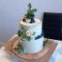 2 ярусный свадебный торт №129194