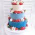 3 ярусный свадебный торт №129230