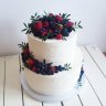 Двухъярусный свадебный торт с ягодами №129293