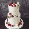 Двухъярусный свадебный торт с ягодами №129292