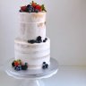 Двухъярусный свадебный торт с ягодами №129295