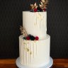 Двухъярусный свадебный торт с ягодами №129297