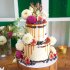 Двухъярусный свадебный торт с ягодами №129305