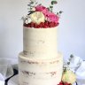 Двухъярусный свадебный торт с ягодами №129311
