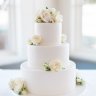 Белый свадебный торт №129433