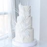 Белый свадебный торт №129435