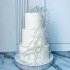 Белый свадебный торт №129436